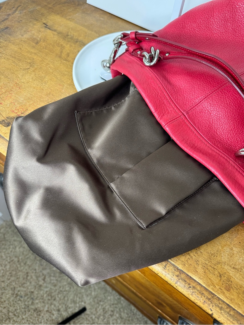 Coach Brooke Pebbled Leather Hobo Bag - Picture 7 of 14